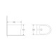 Біде підлогове Mixxus Premium BEVEL-0601 580х360х425мм