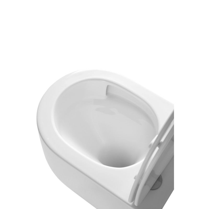 Унитаз подвесной Mixxus Premium TOPPER-0302-T3 490х360х380mm, система смыва TORNADO 3.0