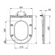 Сидіння-кришка для унітаза Mixxus Premium SEAT COVER ELLIPSE-BEVEL-WAVE-2001 з мікроліфтом 463х361х