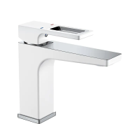 Смеситель для умывальника Mixxus Premium WALTER 001 (NUT) WHITE-CHROME