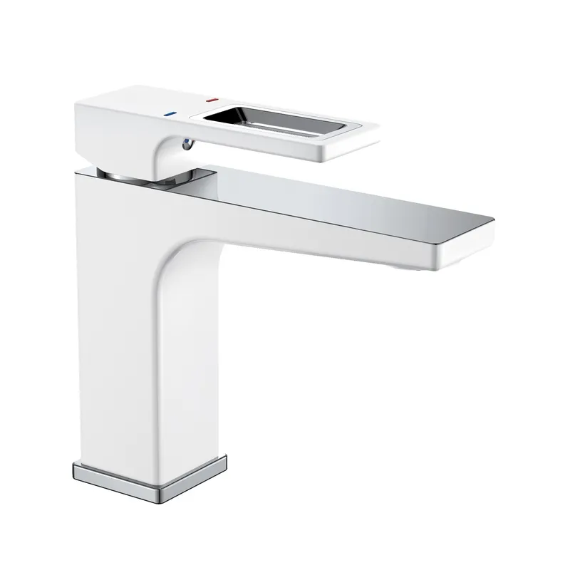 Смеситель для умывальника Mixxus Premium WALTER 001 (NUT) WHITE-CHROME