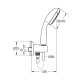 Душевой набор с держателем для скрытого монтажа Grohe New Tempesta Classic