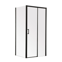 Душова кабіна без піддона Mixxus Premium DIVERSE SC03-120x80x195-TR Black прозоре скло 6мм (M