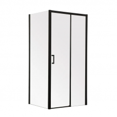 Душова кабіна без піддона Mixxus Premium DIVERSE SC03-120x80x195-TR Black прозоре скло 6мм (M