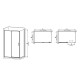 Душова кабіна без піддона Mixxus Premium DIVERSE SC03-120x80x195-TR Black прозоре скло 6мм (M