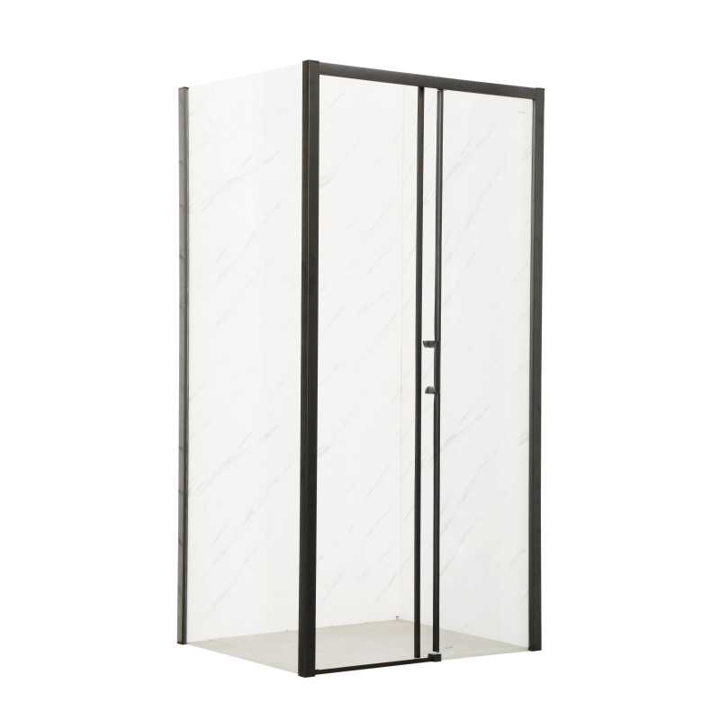Душова кабіна без піддона Mixxus Premium DIVERSE SC03-120x80x195-TR Black прозоре скло 6мм (M