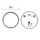Зеркало Mixxus Premium WAVE MC04-90 (LED Touch, Anti-fog, димер (3-6,5kK))