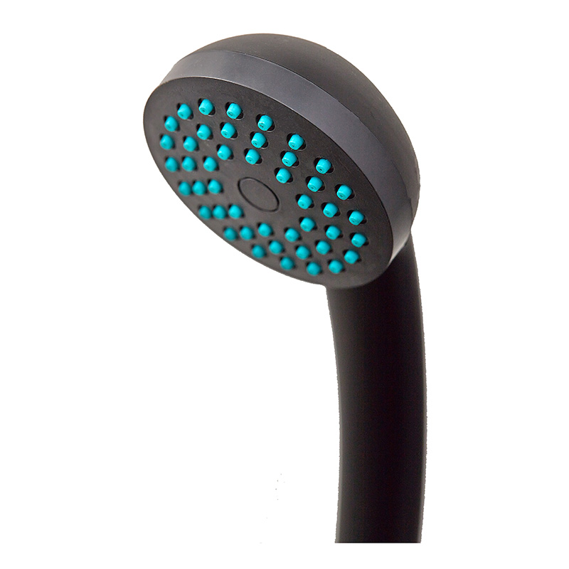 Смеситель для душа Plamix Afina-003 SET Black (со шлангом, лейкой и кронштейном)