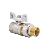 Кран с американкой 3/4" (Koer KR.227.W) белый