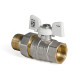 Кран с американкой 3/4" (Koer KR.227.W) белый