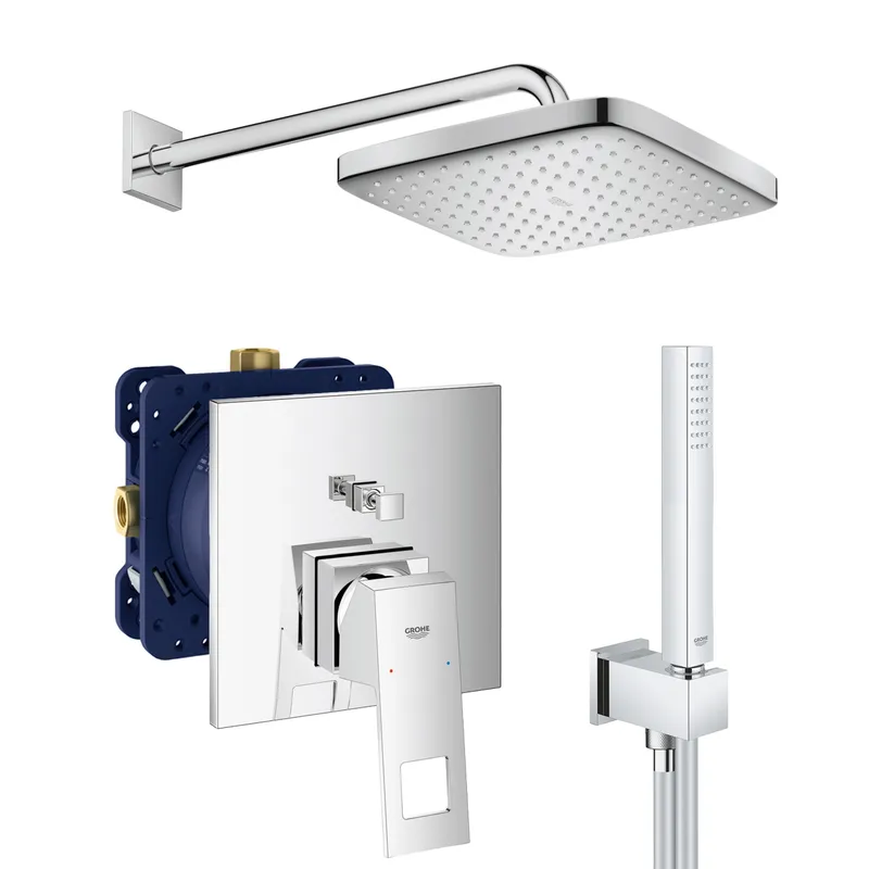 Душевая система скрытого монтажа со смесителем Grohe Eurocube New Tempesta 250