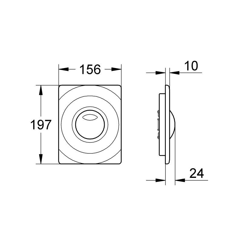Накладная панель Grohe