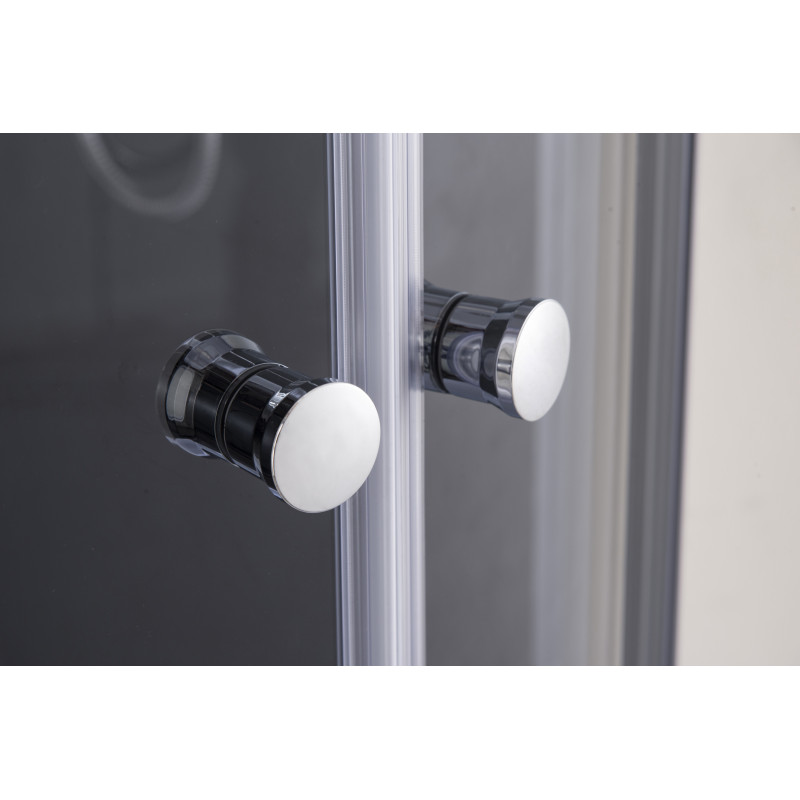 Бокс душевой с гидромассажем Mixxus STRONG SBH02-90x90x215-FB SATIN низкий поддон