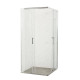 Душова кабіна без піддону Mixxus Premium DIVERSE SC02-90x90x195-TR Chrome прозоре скло 5мм (M