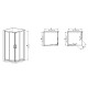 Душова кабіна без піддону Mixxus Premium DIVERSE SC02-90x90x195-TR Chrome прозоре скло 5мм (M