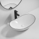 Раковина накладная Mixxus Premium WAVE-0105 EDGE BLACK 620х360х160mm