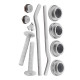 Комплект для радіатора 1/2" (з кріпленнями) Bitherm SET-03