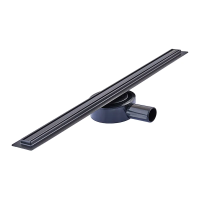 Душевой трап с нерж. стали SUS304 Mixxus Drain-05-60-Slim Black (30x600 мм) (Черный)