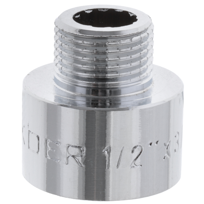 Переходник (коннектор) 3/8"х1/2" (хром) Koer KF.A0406.CHR