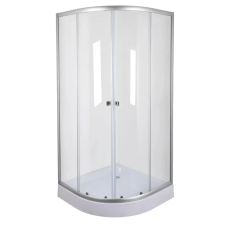 Душова кабіна без піддона Mixxus PLAIN SC01-90x90x185-TR CHROME прозоре скло 4мм