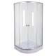 Душевая кабина без поддона Mixxus PLAIN SC01-90x90x185-TR CHROME прозрачное стекло 4мм