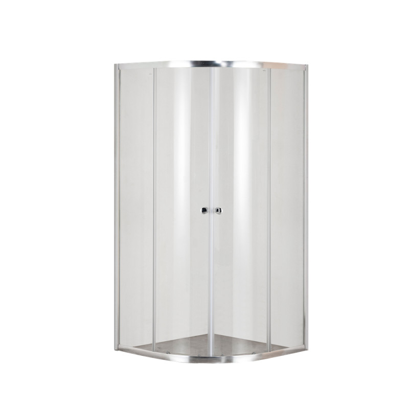 Душевая кабина без поддона Mixxus PLAIN SC01-90x90x185-TR CHROME прозрачное стекло 4мм