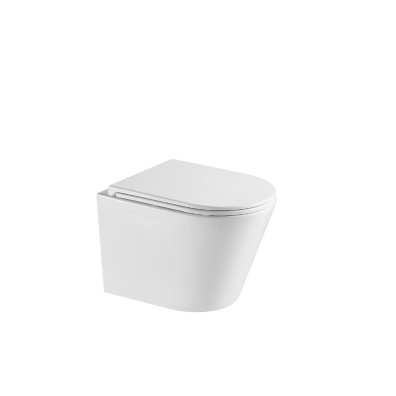 Унитаз подвесной Mixxus Premium Bevel-0301-R 515x355x365mm, система смыва RIMLESS