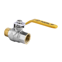 Кран шаровой Nolf NF.622 - 1/2" FM ГШВ YELLOW, ручка "рычаг" желтая