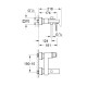 Смеситель для ванны Grohe Eurocube