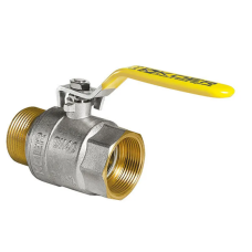 Кран шаровой KOER KR.515.PR.GAS - 2" FM ГШВ YELLOW, ручка "рычаг" желтая