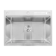 Мойка Mixxus MH7050-SK NANO-SILVER (3.0/0.8) с н.ст. со ступенькой для суш.,с подст.под ножи(нерж.)