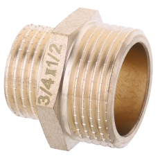 Ніпель редукційний 1/2"х3/4" Koer KF.N0608.WN без нікелю