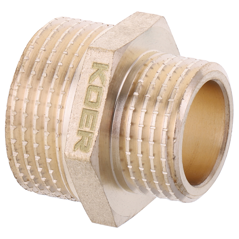 Ниппель редукционный 1/2"х3/4" Koer KF.N0608.WN без никеля