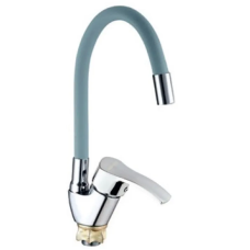 Смеситель для кухни Mixxus YUB4-279 Reflector Gray с серым силиконовым изливом