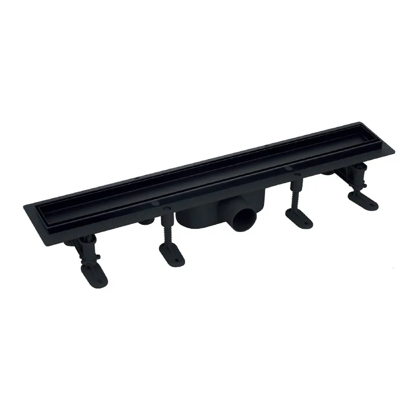 Душевой трап MIXXUS DRAIN-06-70 BLACK с пласт. основой и накладкой из нерж. стали 70x700мм