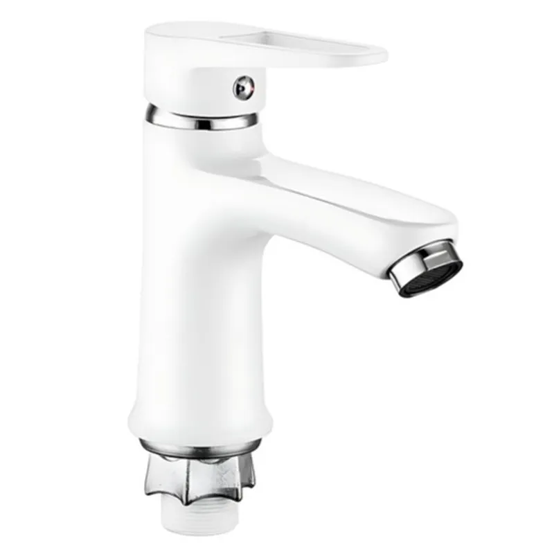 Смеситель для умывальника Mixxus Elba 001 (NUT) WHITE (без подвода)