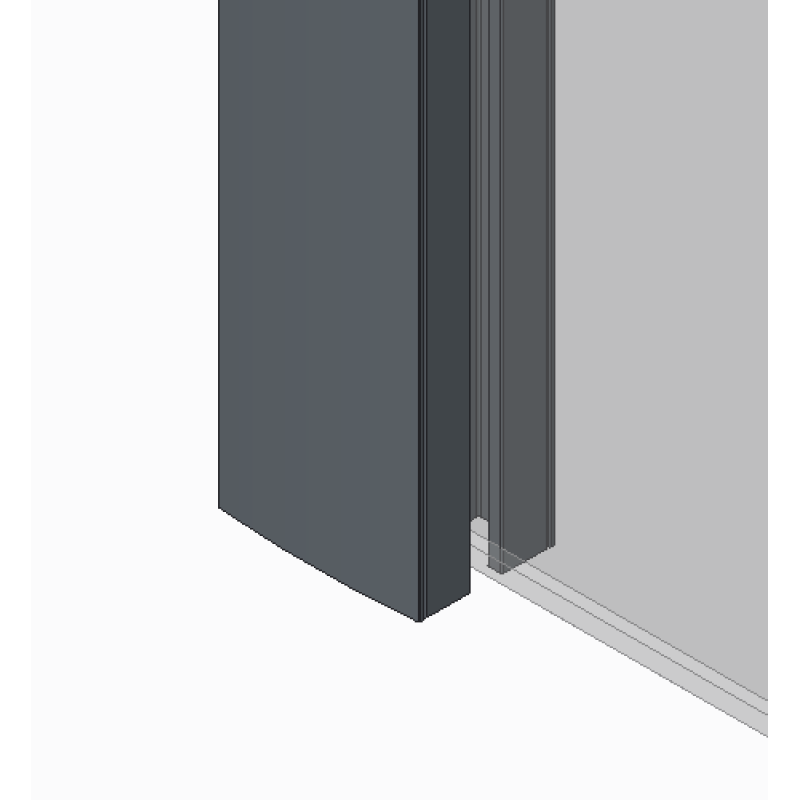 Шторки скляні на ванну Koer SR BS03-95x140-TR-01 прозоре скло 6мм, хром