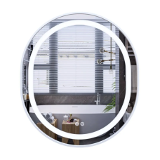 Дзеркало Mixxus Premium ELLIPSE MV05-80x70-REVERSE WHITE (LED Touch, Анти-туман, димер (3-6kK)) (MP664)