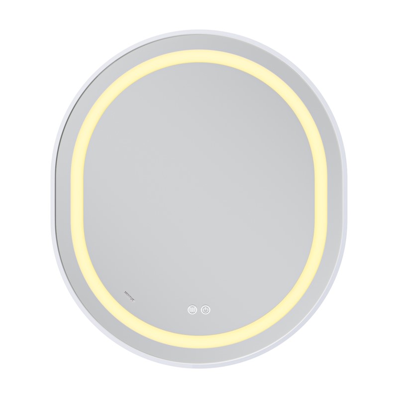 Зеркало Mixxus Premium ELLIPSE MV05-80x70-REVERSE WHITE (LED Touch, Anti-fog, димер (3-6kK)) (MP664
