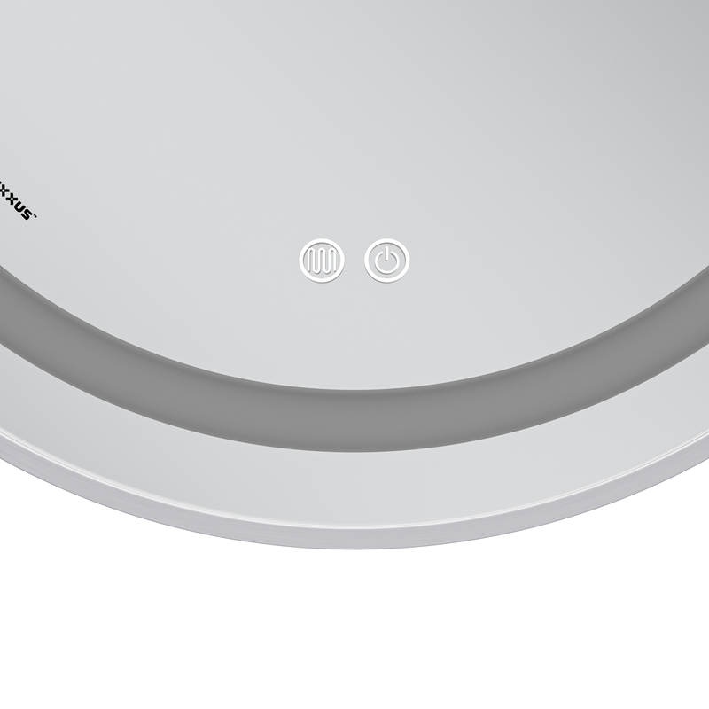 Зеркало Mixxus Premium ELLIPSE MV05-80x70-REVERSE WHITE (LED Touch, Anti-fog, димер (3-6kK)) (MP664
