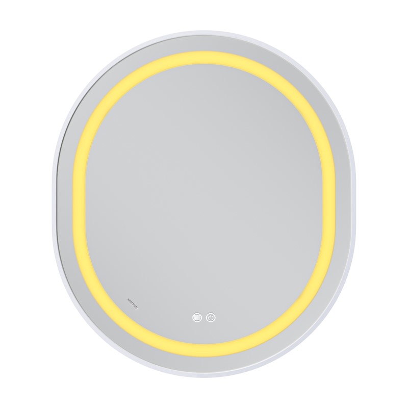 Зеркало Mixxus Premium ELLIPSE MV05-80x70-REVERSE WHITE (LED Touch, Anti-fog, димер (3-6kK)) (MP664