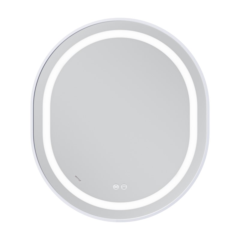 Зеркало Mixxus Premium ELLIPSE MV05-80x70-REVERSE WHITE (LED Touch, Anti-fog, димер (3-6kK)) (MP664