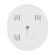 Зеркало Mixxus Premium ELLIPSE MV05-80x70-REVERSE WHITE (LED Touch, Anti-fog, димер (3-6kK)) (MP664