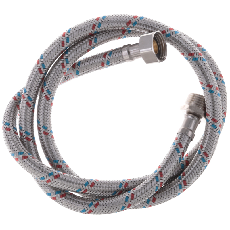 Гибкий шланг для подключения воды гайка 1/2'' - Штуцер 1/2'' (120 см) Zerix
