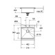Кухонная мойка K800 (50 cm) Grohe EX-2 Sink