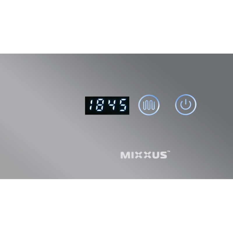 Зеркало Mixxus HARD MR06-60x80 с LED Touch, Anti-fog, димером, регулировкой яркости, часами (MI6929