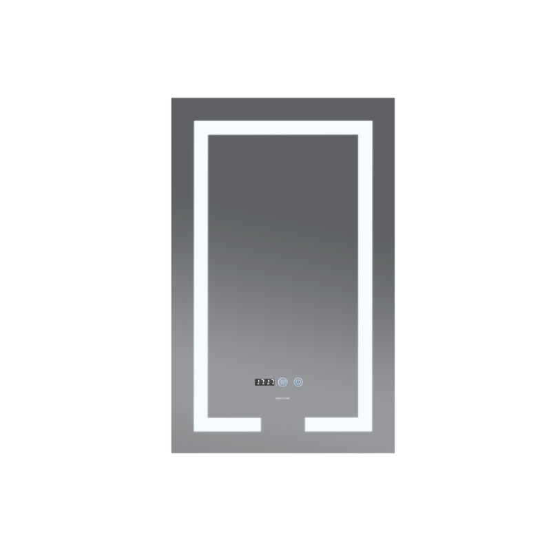 Зеркало Mixxus HARD MR06-60x80 с LED Touch, Anti-fog, димером, регулировкой яркости, часами (MI6929
