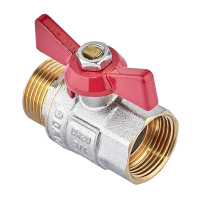 Кран шаровый Waterpro WP607-20FMW - 3/4" ГШБ (стальная бабочка)
