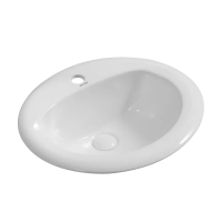 Раковина врезная на столешницу Mixxus Premium TOPPER-1602 515х400х200mm с отверстием под смеситель