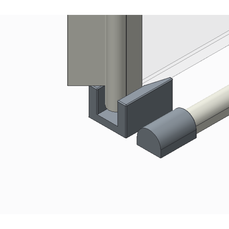 Двері в нішу Koer SR SD01-120x200-TR-01 прозоре скло Easy Clean 8мм, хром